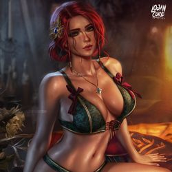 This is a pixiv picture whose title is トリス・メリゴールド  -  Triss Merigold.