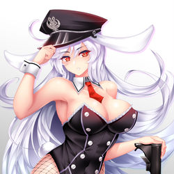 This is a pixiv picture whose title is 軍服バニー優曇華院.