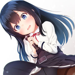 This is a pixiv picture whose title is アイドル朝潮ちゃん.