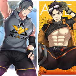 This is a pixiv picture whose title is 赵海龙（LOONG）/李正宇（GHOST）.