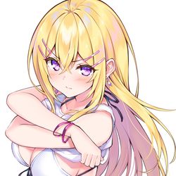 This is a pixiv picture whose title is シャツ脱ぎ水着牡丹さん.