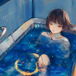 This is a pixiv picture whose title is こちら夜の中、.