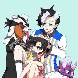 This is a pixiv picture whose title is 昔と今(スパイク兄妹).
