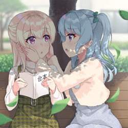 This is a pixiv picture whose title is 「かのちさ」こっちを向いてよ！.