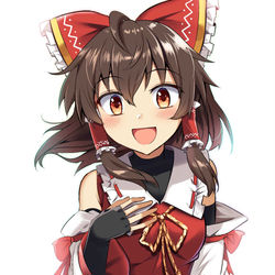 This is a pixiv picture whose title is 黒インナー霊夢.