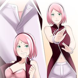 This is a pixiv picture whose title is うちはサクラ！.