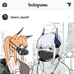 This is a pixiv picture whose title is 大家出門記得戴口罩.