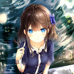 This is a pixiv picture whose title is 待ち合わせ.