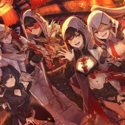 This is a pixiv picture whose title is 荒野行動春節.