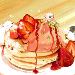 This is a pixiv picture whose title is いちごパンケーキ.