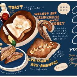 This is a pixiv picture whose title is 美味しいパンたち.