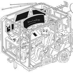 This is a pixiv picture whose title is キャンピングカー.