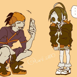 This is a pixiv picture whose title is 【ついログ】pk❶【腐向け】.