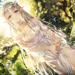 This is a pixiv picture whose title is 🧝🏻‍♀️.