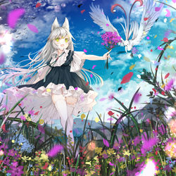 This is a pixiv picture whose title is 花の報せ.