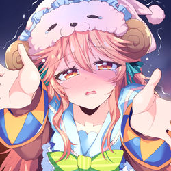 This is a pixiv picture whose title is 怖い夢を見て添い寝のおねだりをするラミエルちゃん.