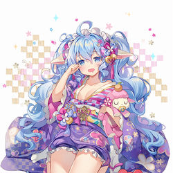 This is a pixiv picture whose title is 【お仕事】ブレイブソード×ブレイズソウル 「ヒュプノス=レト」.