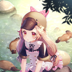 This is a pixiv picture whose title is 万能くちばしウェアカモノハシ.
