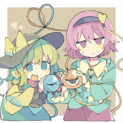 This is a pixiv picture whose title is さとりとこいしちゃん。.