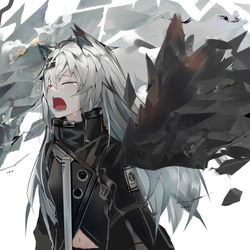 This is a pixiv picture whose title is 孤狼.