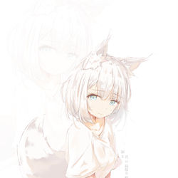 This is a pixiv picture whose title is 涙と噓つき🦊.