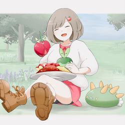 This is a pixiv picture whose title is カレー食べる.