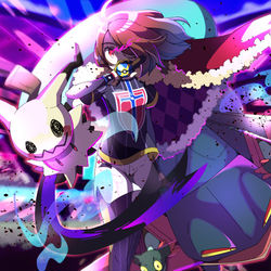 This is a pixiv picture whose title is 【ポケモン剣盾】チャンピオンユウリ（覚醒）.