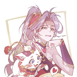 This is a pixiv picture whose title is >A<❤️❤️  ...😫.