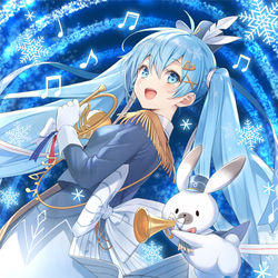 This is a pixiv picture whose title is SNOW MIKU 2020.