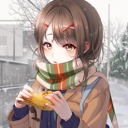 This is a pixiv picture whose title is しっぽ...?頭...?.