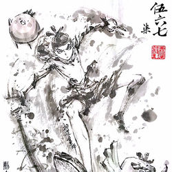 This is a pixiv picture whose title is 【極道畫師】刺客伍六七.