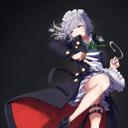 This is a pixiv picture whose title is ロングコート.