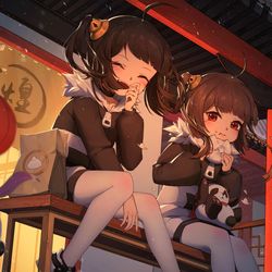 This is a pixiv picture whose title is 新年贺图2020.