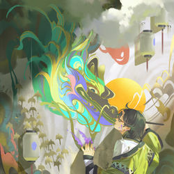 This is a pixiv picture whose title is 戀龍少年.