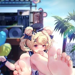 This is a pixiv picture whose title is 沙滩.