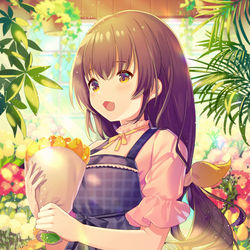 This is a pixiv picture whose title is 花屋のあの人.