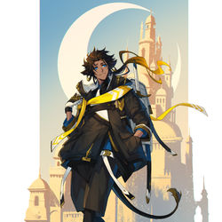 This is a pixiv picture whose title is 【PFAOS】 苦旅のファルージャ【ルナス】.
