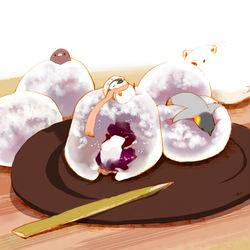 This is a pixiv picture whose title is クリーム大福パーティー.