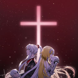This is a pixiv picture whose title is 導く者.