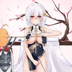 This is a pixiv picture whose title is 饅頭にいたずらされるシリアスさん.
