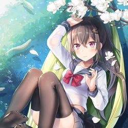 This is a pixiv picture whose title is 「ずっとこうしてたいね」.