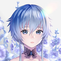 This is a pixiv picture whose title is 蒼のシアーシャ.