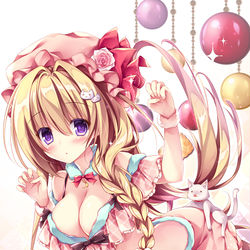 This is a pixiv picture whose title is ナイトキャップと猫.