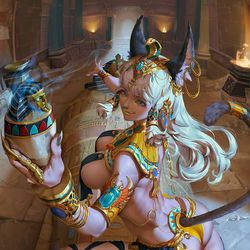 This is a pixiv picture whose title is 【LOC】True Anubis reg.