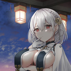 This is a pixiv picture whose title is シリアス(アズールレーン).