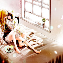 This is a pixiv picture whose title is チョコ色にとろける.
