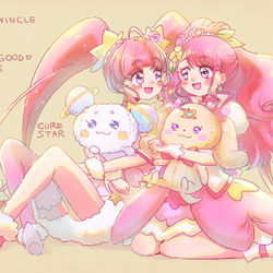 This is a pixiv picture whose title is 星と花と.