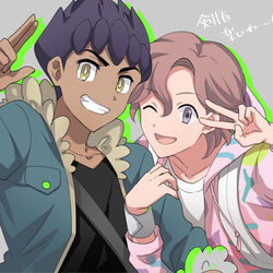 This is a pixiv picture whose title is ホプ主.