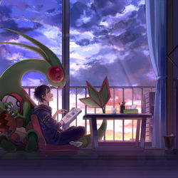 This is a pixiv picture whose title is ワンルームにふたり.