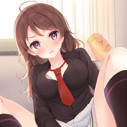 This is a pixiv picture whose title is やや不良娘.